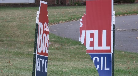 Campaign Signs Vandalized in Lynchburg Ahead of November Election