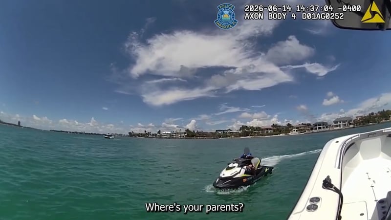 Sarasota police say an 8-year-old boy was stopped by the department's Marine Patrol Unit after...