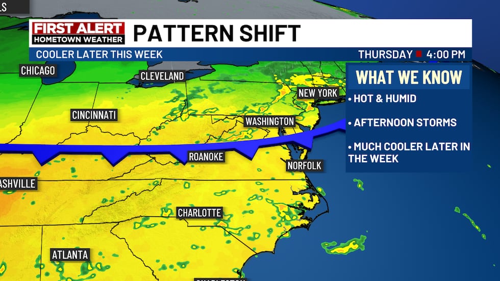 The front will bring a cold weather by weekend.