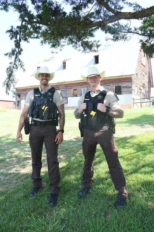 Cowboy Police Bedford County Sheriff’s deputies wear cowboy hats as part of uniform