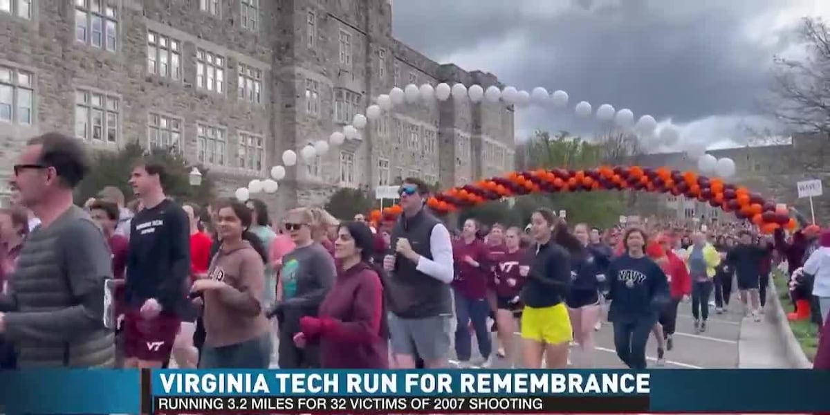 Virginia Tech Rip Virginia Tech holds annual Run in Remembrance