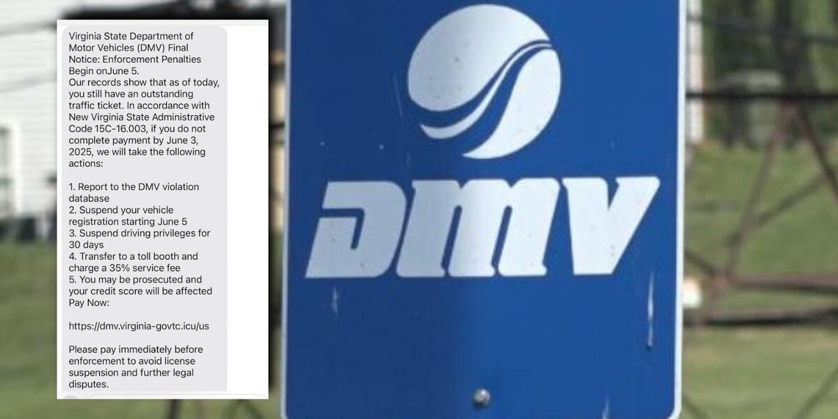 Va Text Messages Examples Fraudulent text messages posing as VA DMV being reported, say deputies