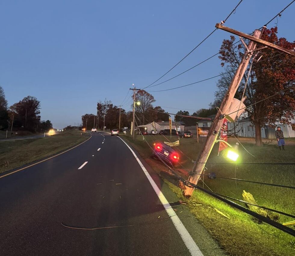 The Bedford Fire Department encountered a single-vehicle crash that took out a power pole on...