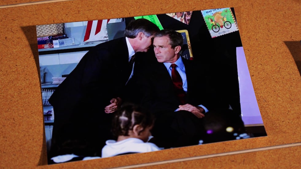 Photojournalist Win McNamee was covering what he expected to be a routine presidential trip to...