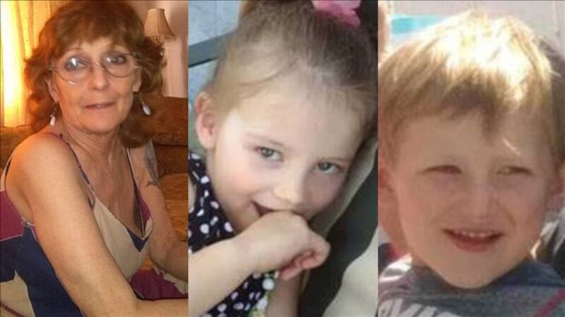 Ed Bledsoe's wife, Melody Bledsoe, and their two great-grandchildren.