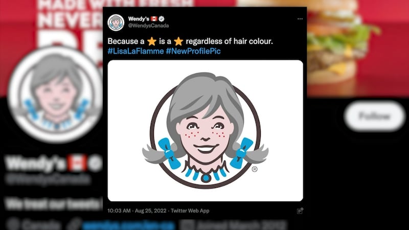 Wendy’s changes logo to support longtime Canadian journalist