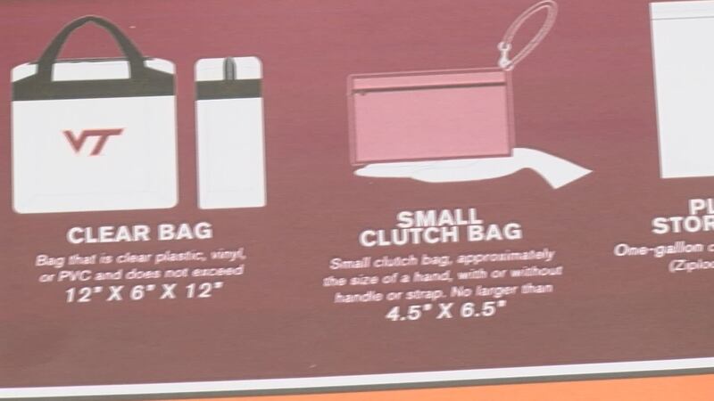 Virginia Tech enforces clear bag policy