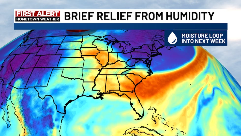 There is a possible early next week our hometowns could see a brief repreave from the high...