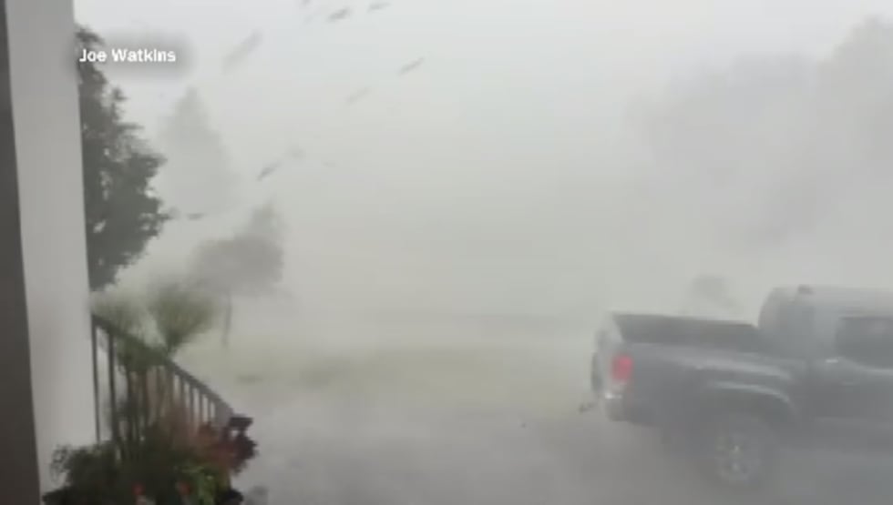 Video footage from the storm that passed through Lexington, Va., last week.