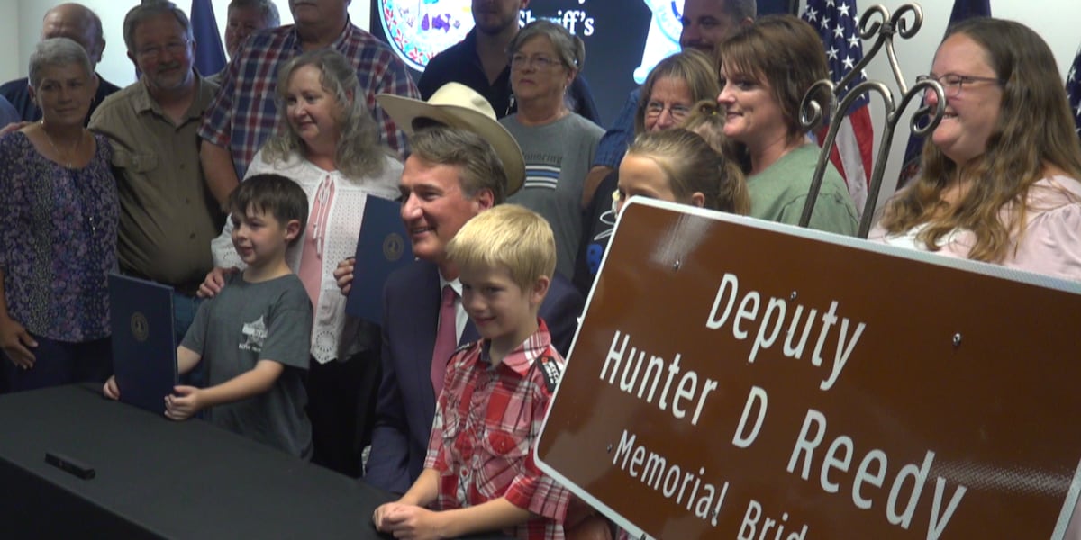 Fallen Deputy Hunter Reedy honored in bridge dedication ceremony