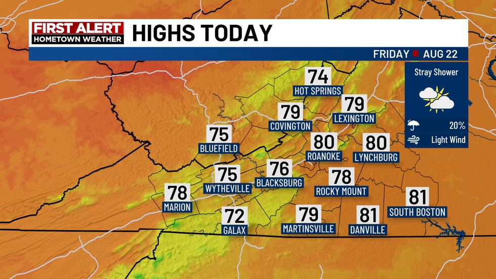 Some of the in the afternoon are sunny with a removable shower.