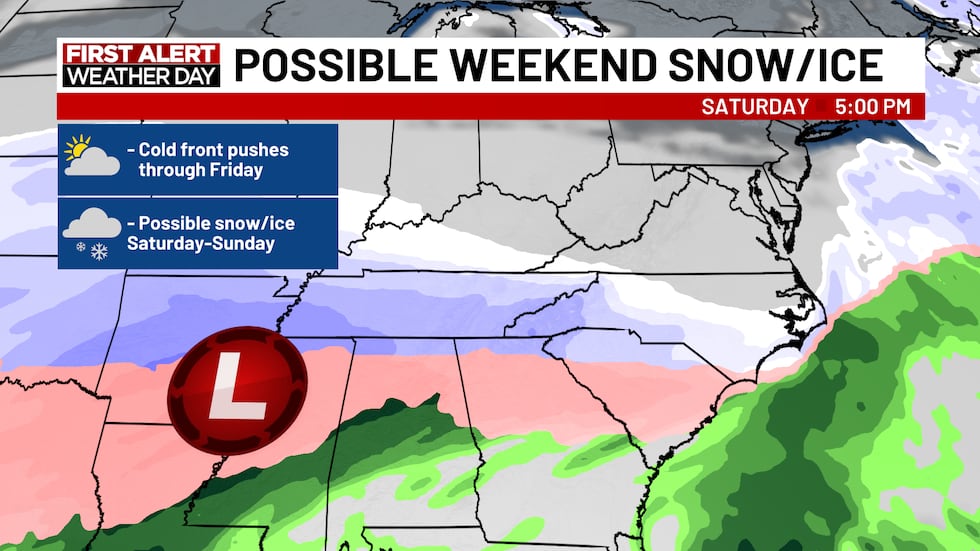 Seguimiento de una posible tormenta invernal este fin de semana.