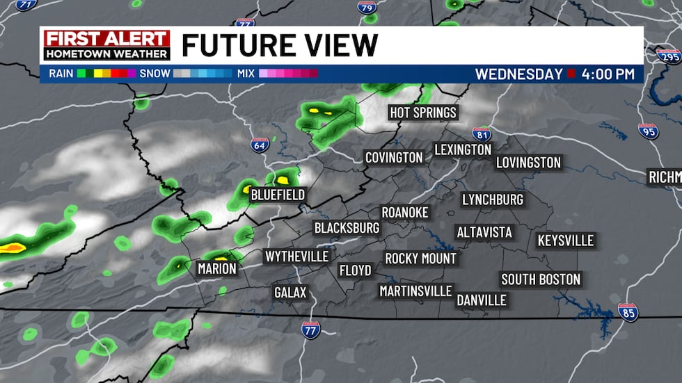 Another round of possible storms on Wednesday.