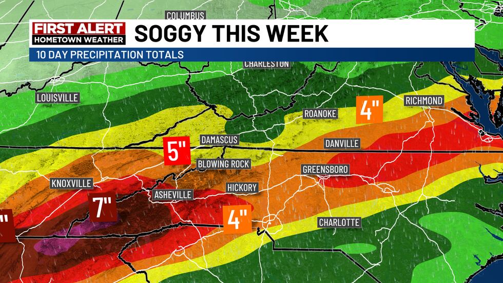 Lots of rainfall this week