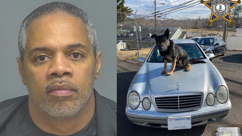 Atlee Rice 70 grams of cocaine seized during Amherst County arrest