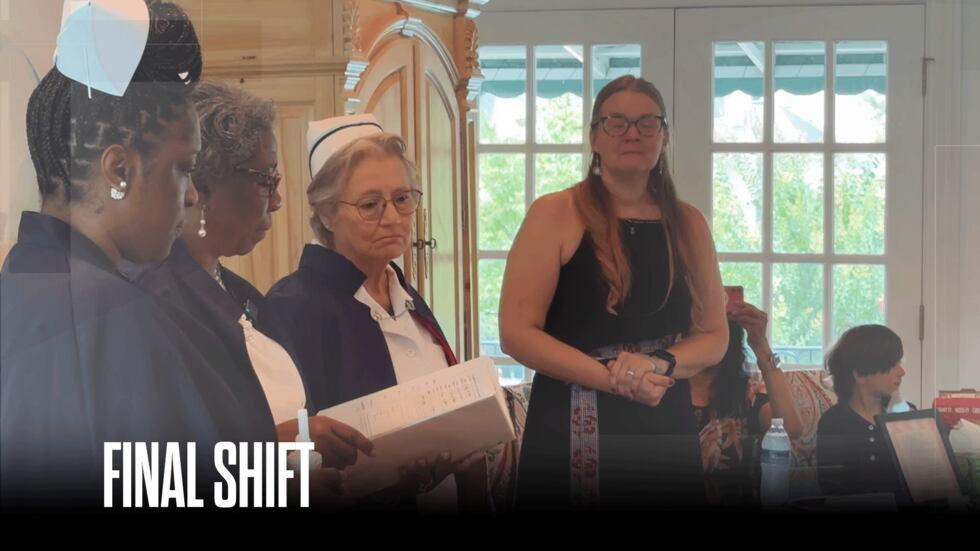 The Georgia Nurse Honor Guard provides tributes to nurses who have died or are in hospice...