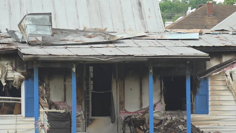 The fire happened just before 5 a.m. Sunday on the 200 block of Gunn Avenue.