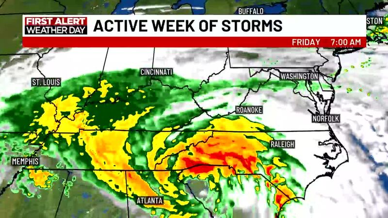 Helene Raining FIRST ALERT: Waves of rain expected long before Helene’s arrival Friday