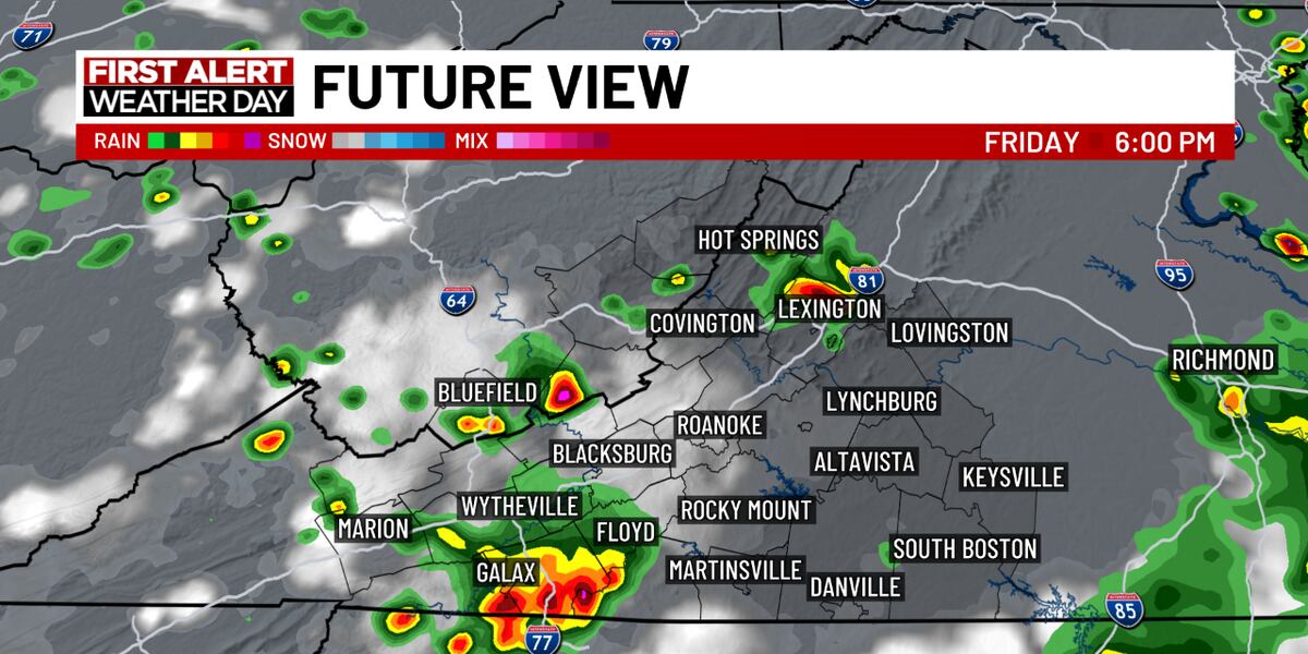 Wdbj Ffe A few storms are possible as we kick off high school football games ...