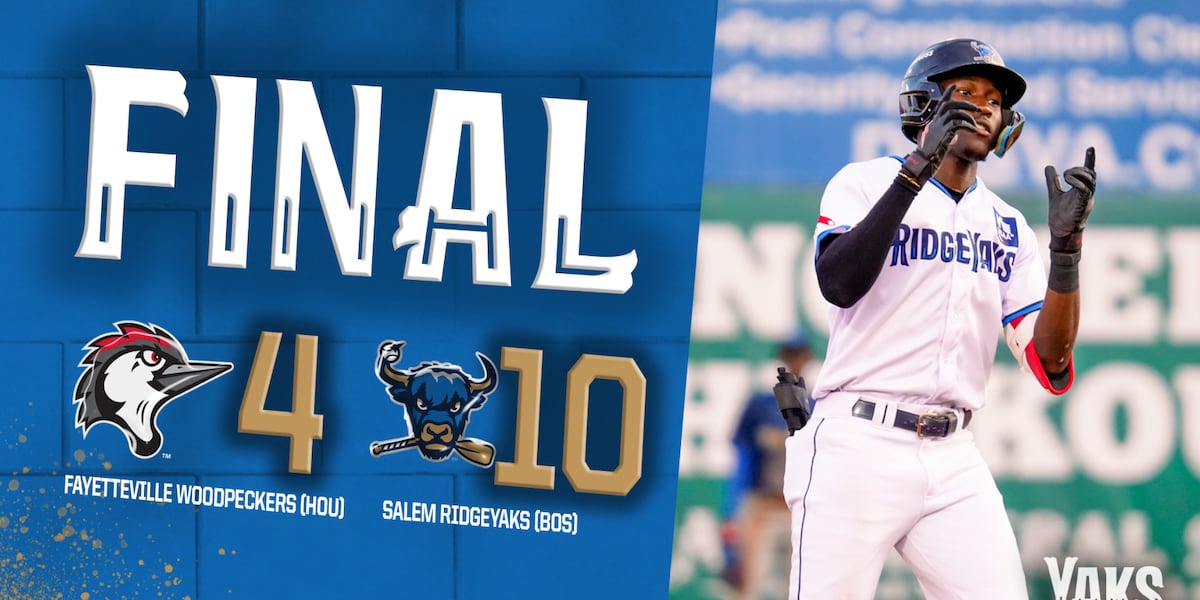 Salem Ridgeyaks pull closer to first with 10-4 win over Fayetteville