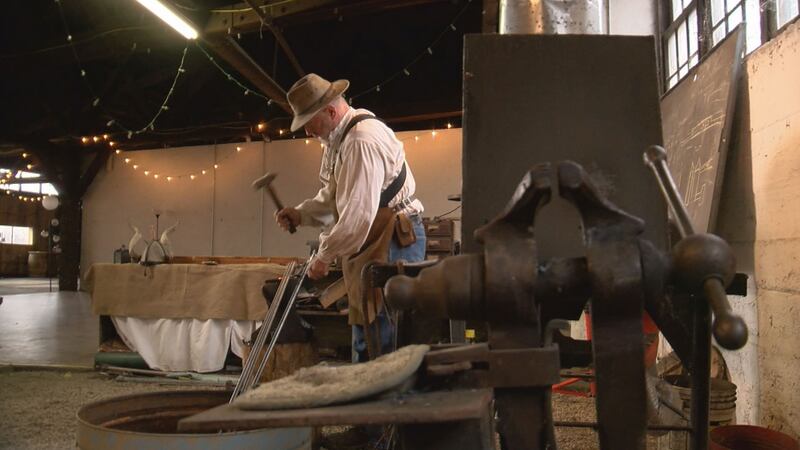 Blacksmithing course at Clifton Forge School of the Arts