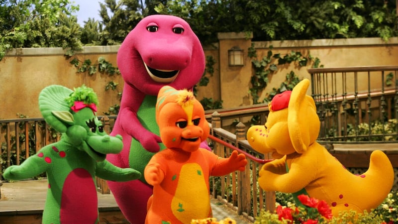 A Barney episode is filmed at the Barney & Friends studio in Carrollton, Texas, Tuesday, Aug....