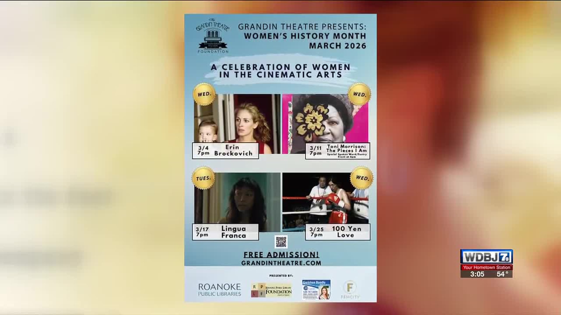 Grandin Theatre Honors Women's History Month