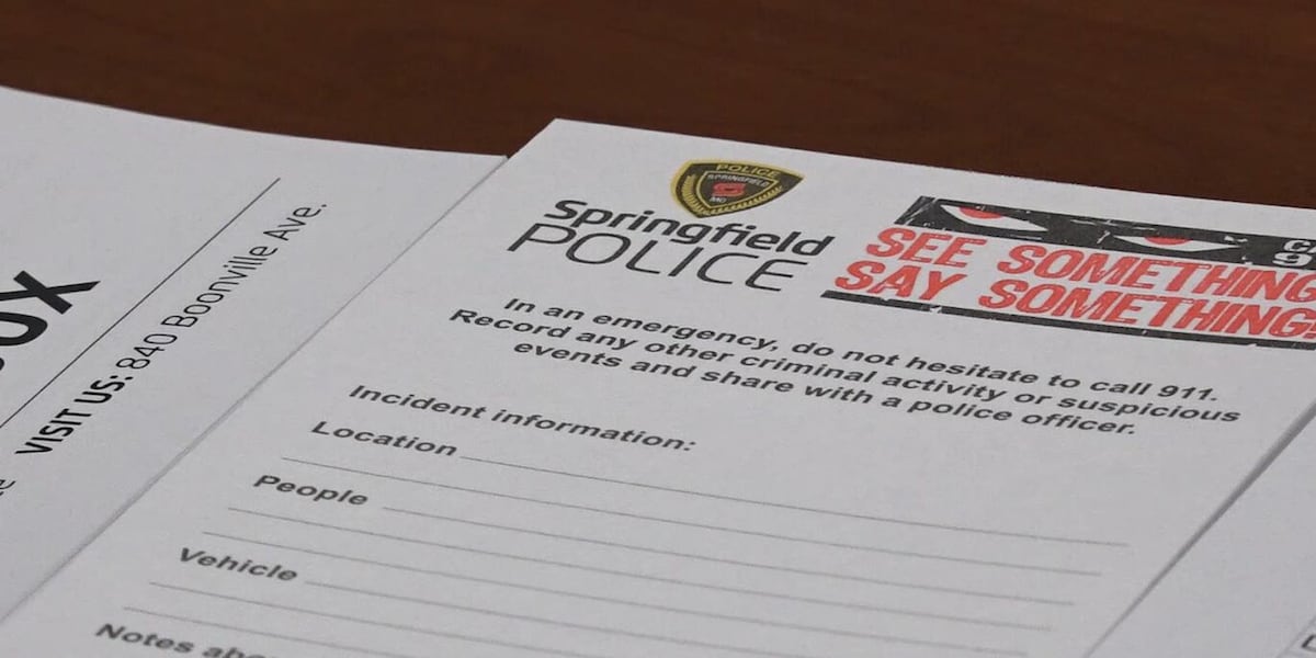 Springfield Police teach residents how to watch for crime