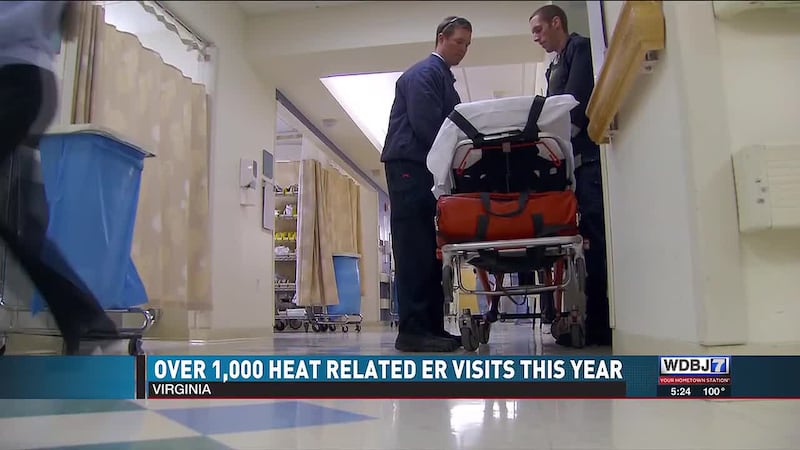 Over 1,000 Heat-Related ER Visits Reported in Virginia So Far This Year