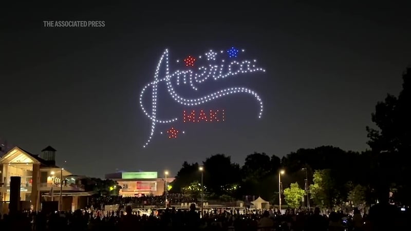 Philadelphia held a drone show outside Independence Hall to highlight the upcoming Fourth of...