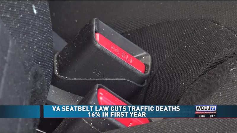 Virginia Seatbelt Law Cuts Traffic Deaths to 16% in First Year