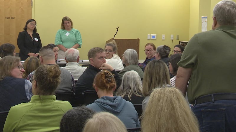 Parents and teachers press Albemarle County School Board members for answers.